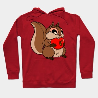 Squirrels Love Apples (brown) Hoodie